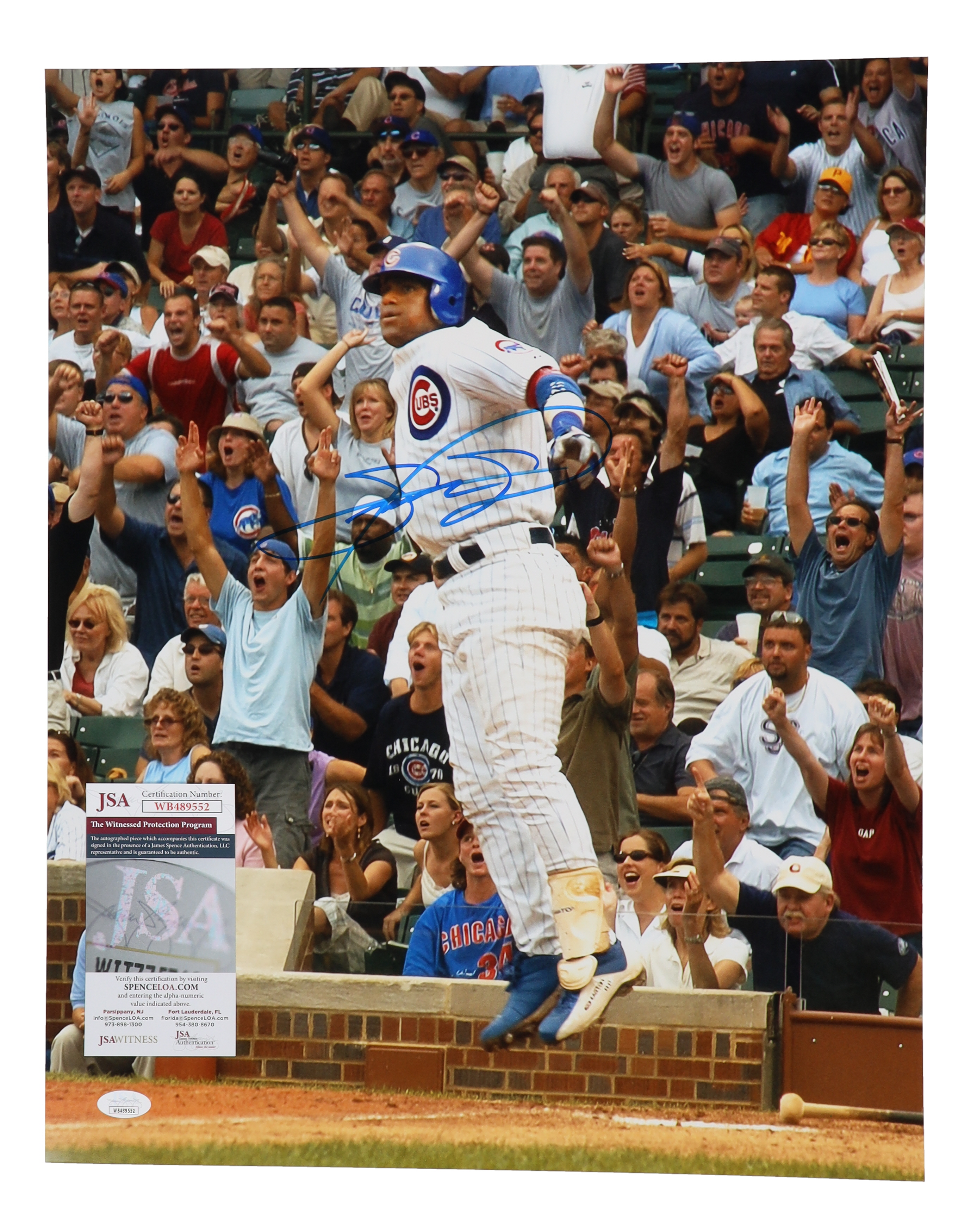 Sammy Sosa Signed Cubs 16x20 Photo (JSA) at PristineAuction.com Sammy Sosa Signed Cubs 16x20 Photo (JSA) at PristineAuction.com