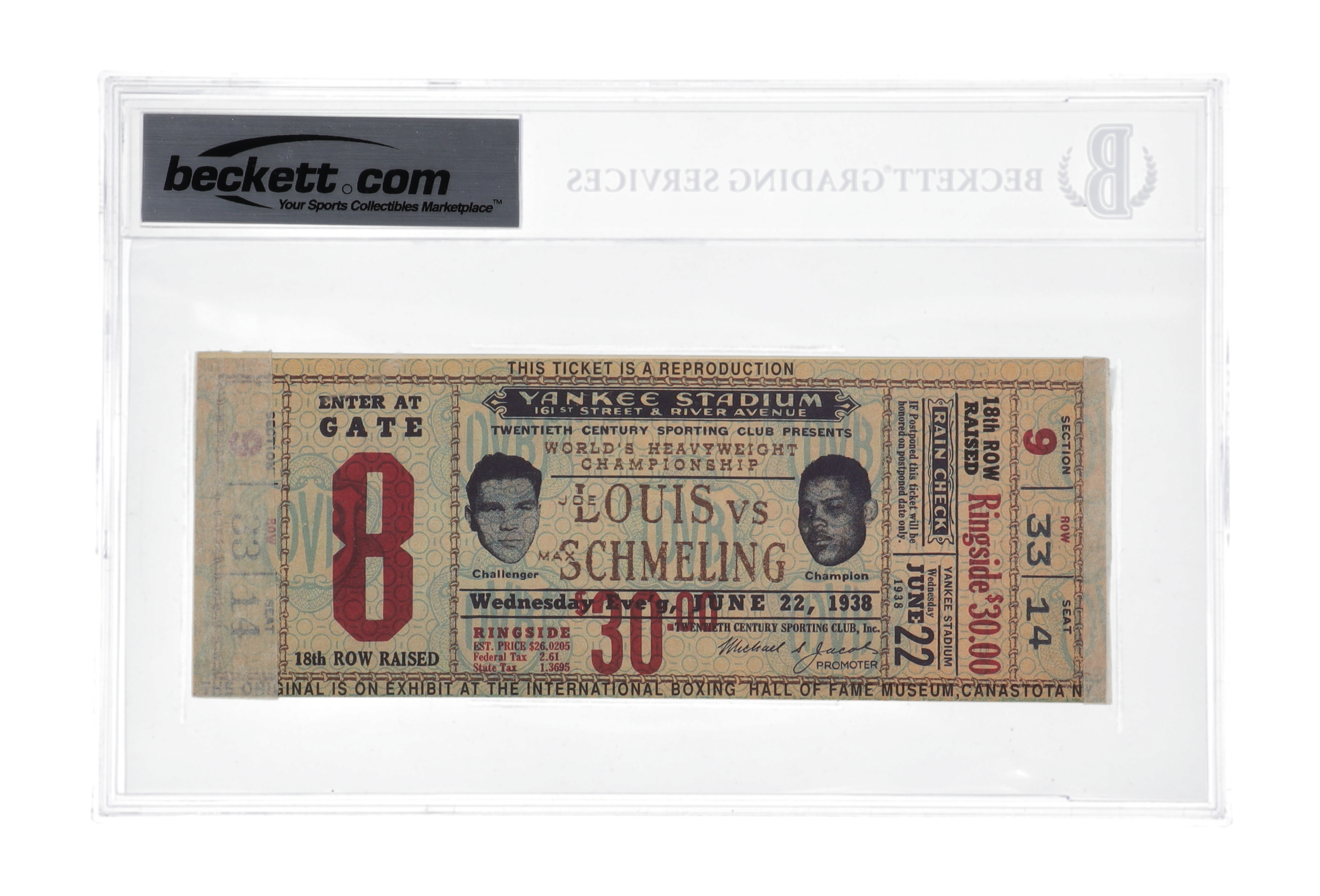 Muhammad Ali Signed International Boxing Hall of Fame Museum Ticket (BAS) at PristineAuction.com Muhammad Ali Signed International Boxing Hall of Fame Museum Ticket (BAS) at PristineAuction.com