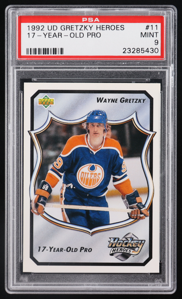 Wayne Gretzky 1992-93 Upper Deck Wayne Gretzky Heroes #11 (PSA 9) at PristineAuction.com Wayne Gretzky 1992-93 Upper Deck Wayne Gretzky Heroes #11 (PSA 9) at PristineAuction.com