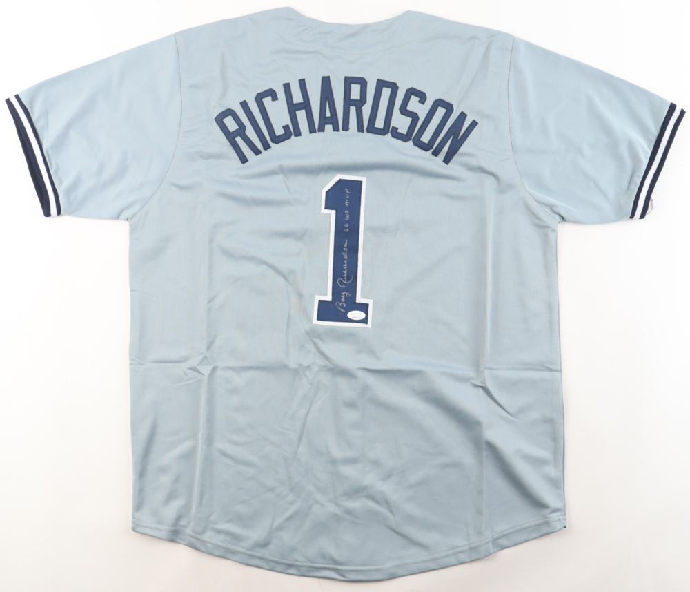 Bobby Richardson Signed Jersey Inscribed "60 WS MVP" (JSA) at PristineAuction.com Bobby Richardson Signed Jersey Inscribed "60 WS MVP" (JSA) at PristineAuction.com