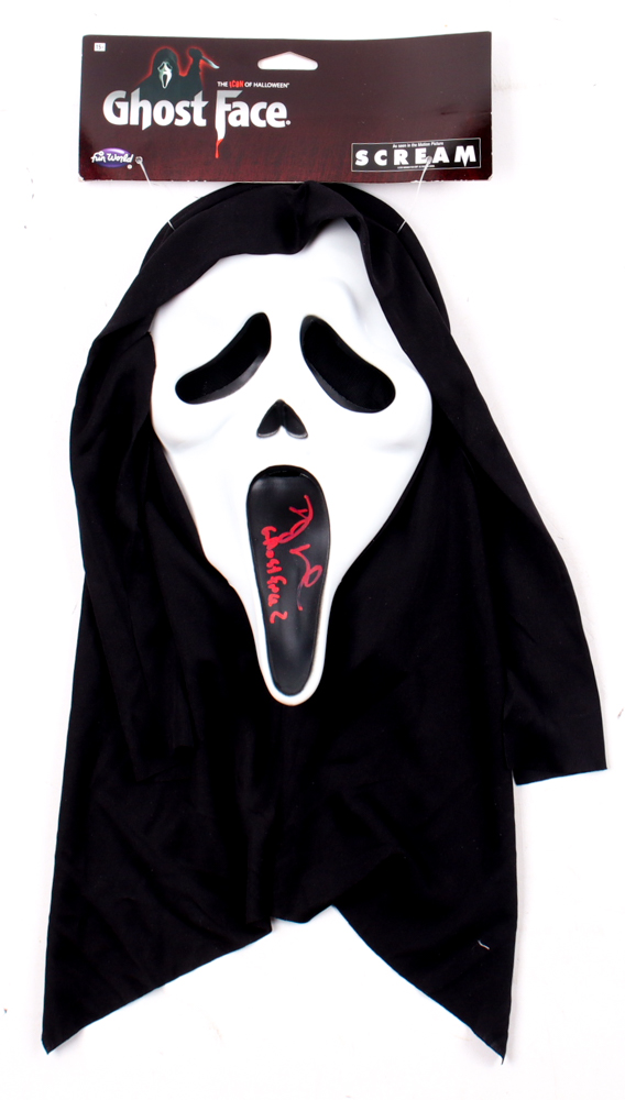 TJ White Signed "Scream" Mask Inscribed "Ghostface 2" (JSA) at PristineAuction.com TJ White Signed "Scream" Mask Inscribed "Ghostface 2" (JSA) at PristineAuction.com