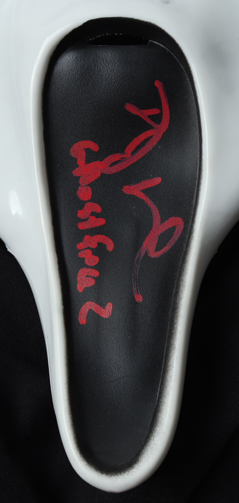 TJ White Signed "Scream" Mask Inscribed "Ghostface 2" (JSA) at PristineAuction.com TJ White Signed "Scream" Mask Inscribed "Ghostface 2" (JSA) at PristineAuction.com