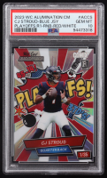 CJ Stroud 2023 Wild Card Alumination Comix Prismatic Silver #ACCS #01/35 RC (PSA 10) at PristineAuction.com