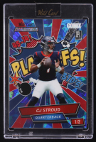 CJ Stroud 2023 Wild Card Alumination Comix Crystal Blue #ACCS #1/2 RC at PristineAuction.com