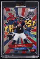 CJ Stroud 2023 Wild Card Alumination Comix Prismatic Silver #ACCS #07/10 RC at PristineAuction.com
