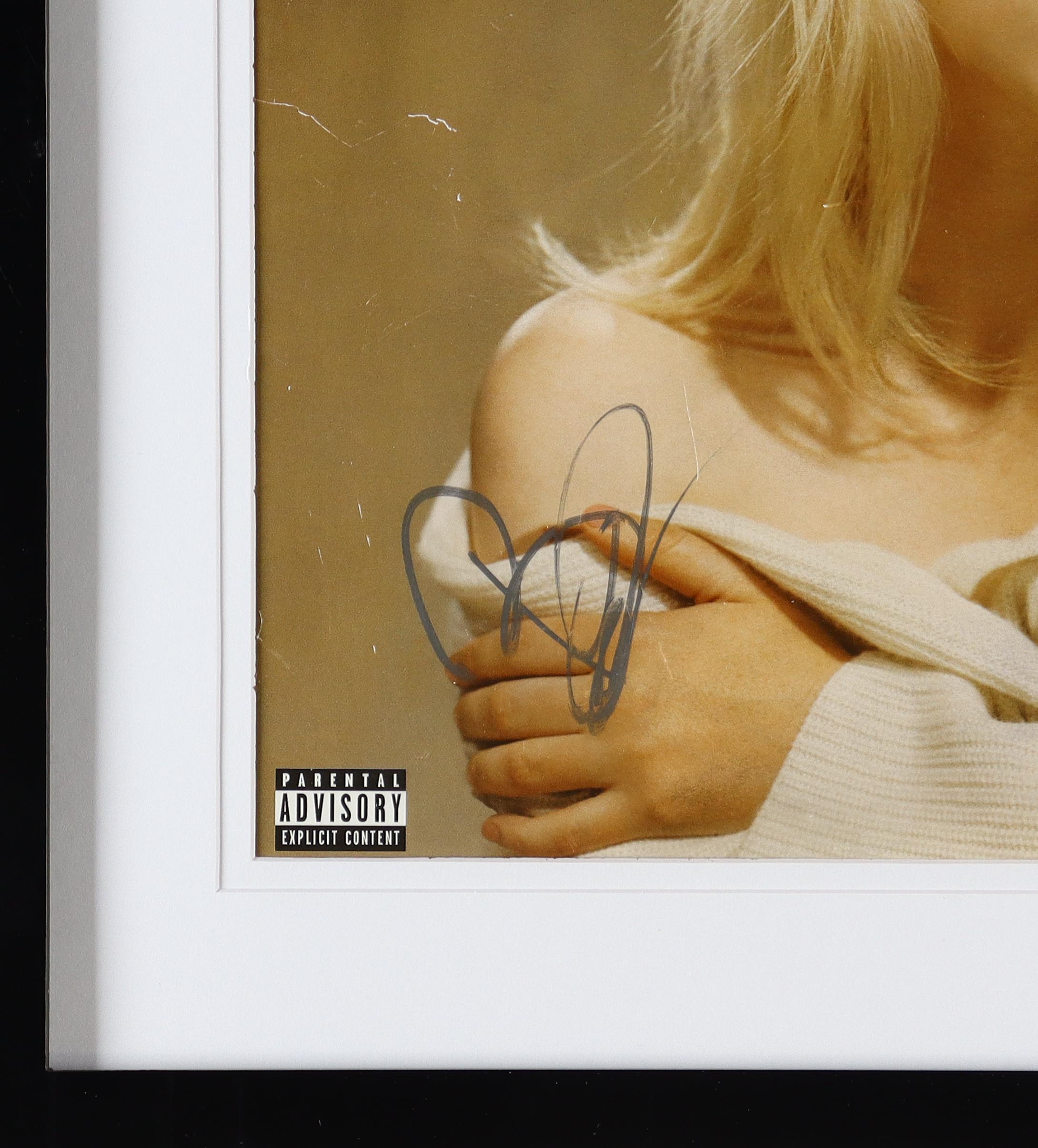 Billie Eilish Signed "Happier Than Ever" Custom Framed Vinyl Album Cover (JSA) (See Description) at PristineAuction.com Billie Eilish Signed "Happier Than Ever" Custom Framed Vinyl Album Cover (JSA) (See Description) at PristineAuction.com