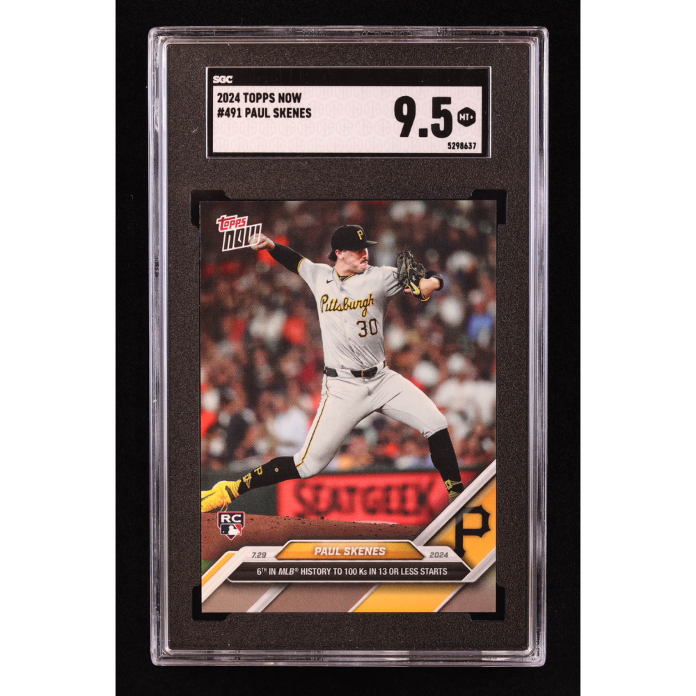 Paul Skenes 2024 Topps Now #491 RC (SGC 9.5) at PristineAuction.com