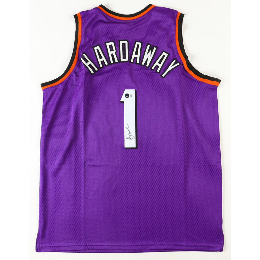 Maillot De Basketball Bleu Dédicacé Par Penny Hardaway - Phoenix Suns - Certifié Beckett