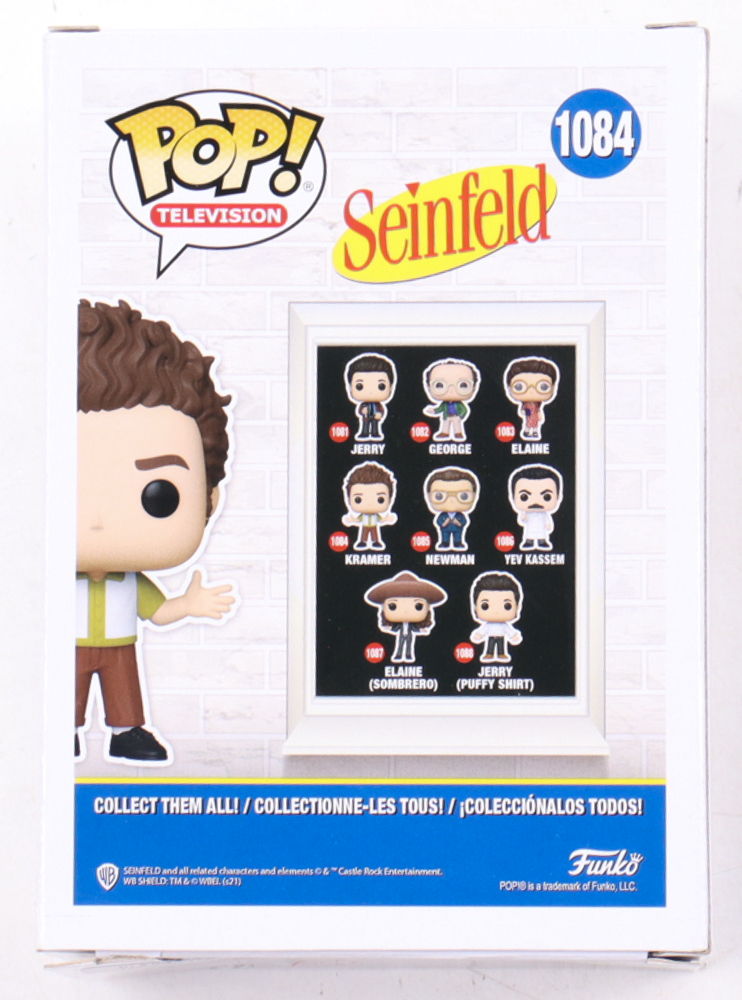 Larry Hankin Signed "Seinfeld" #1084 Kramer Funko Pop! Television Vinyl Figure Inscribed "Why would I steal a box of raisins" & "Tom Pepper" (Beckett) at PristineAuction.com Larry Hankin Signed "Seinfeld" #1084 Kramer Funko Pop! Television Vinyl Figure Inscribed "Why would I steal a box of raisins" & "Tom Pepper" (Beckett) at PristineAuction.com