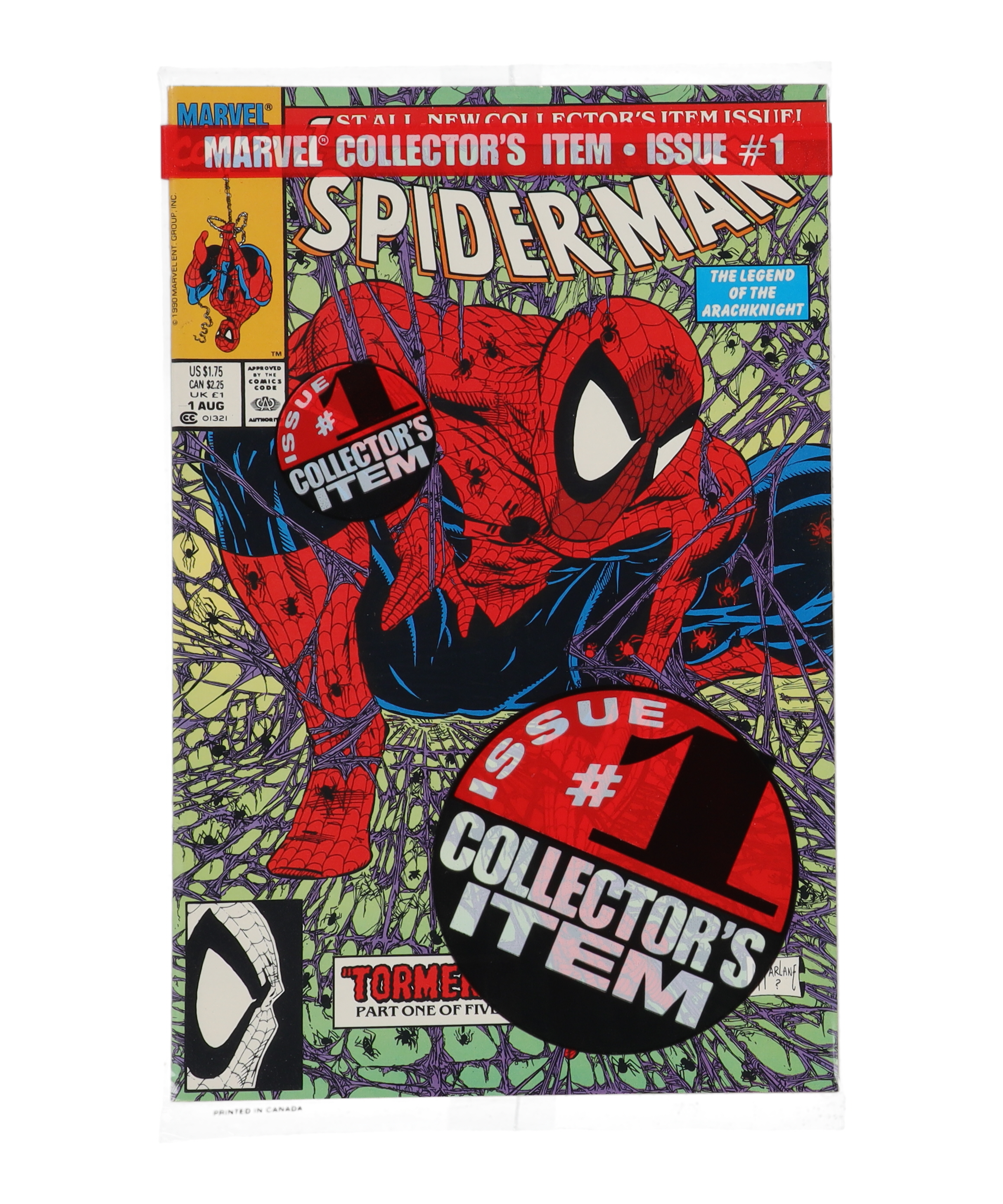 1990 "Spider-Man: Torment" Issue #1 Marvel Comic Book at PristineAuction.com 1990 "Spider-Man: Torment" Issue #1 Marvel Comic Book at PristineAuction.com