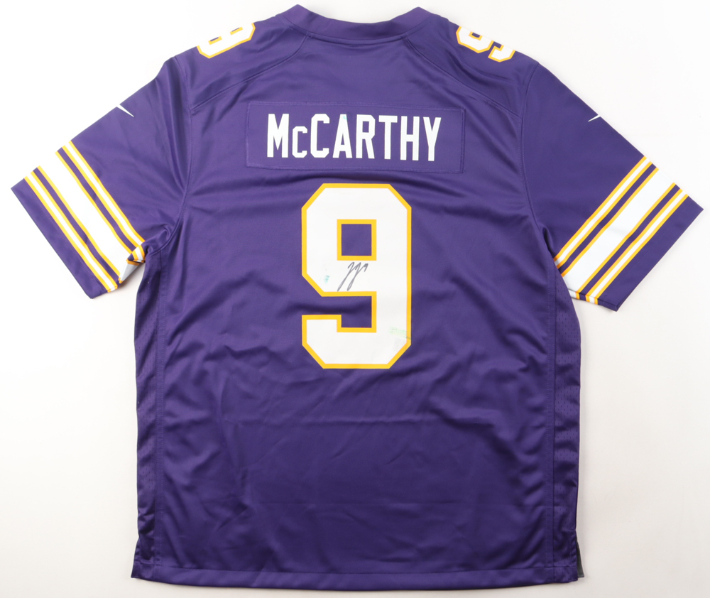 J.J. McCarthy Signed Vikings Nike Jersey (Beckett) at PristineAuction.com J.J. McCarthy Signed Vikings Nike Jersey (Beckett) at PristineAuction.com