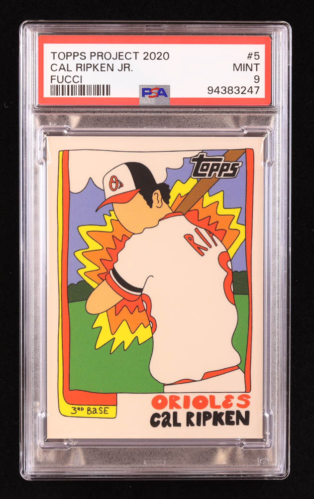 Cal Ripken Jr. 2020 Topps Project 2020 #5 / Fucci (PSA 9) at PristineAuction.com Cal Ripken Jr. 2020 Topps Project 2020 #5 / Fucci (PSA 9) at PristineAuction.com