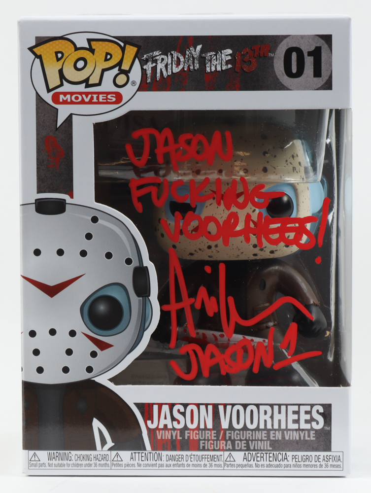 Ari Lehman Signed "Friday the 13th" #01 Jason Voorhees Funko Pop! Vinyl Figure Inscribed "Jason F***ing Voorhees!" & "Jason 1" (JSA) at PristineAuction.com Ari Lehman Signed "Friday the 13th" #01 Jason Voorhees Funko Pop! Vinyl Figure Inscribed "Jason F***ing Voorhees!" & "Jason 1" (JSA) at PristineAuction.com