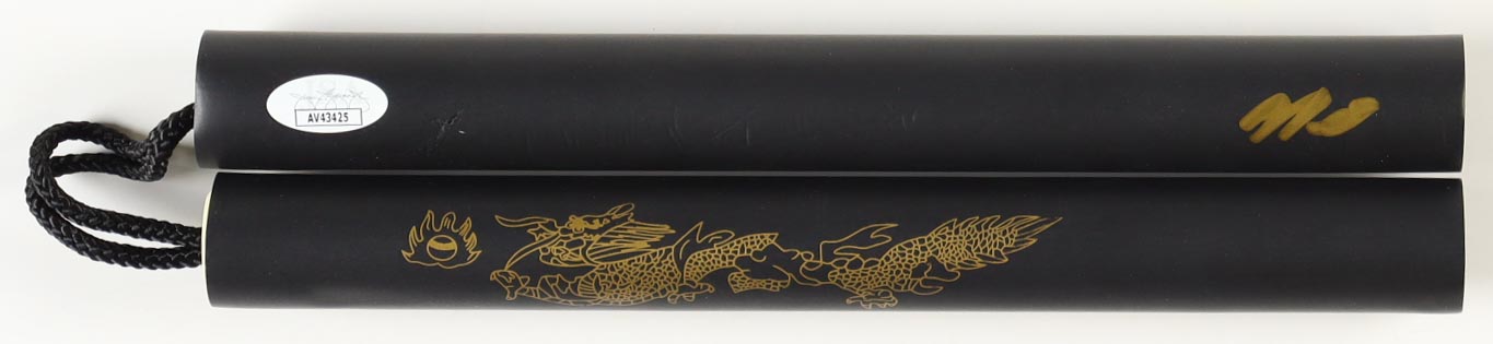 Nick Diaz Signed Foam Rubber Training Nunchucks (JSA) at PristineAuction.com Nick Diaz Signed Foam Rubber Training Nunchucks (JSA) at PristineAuction.com