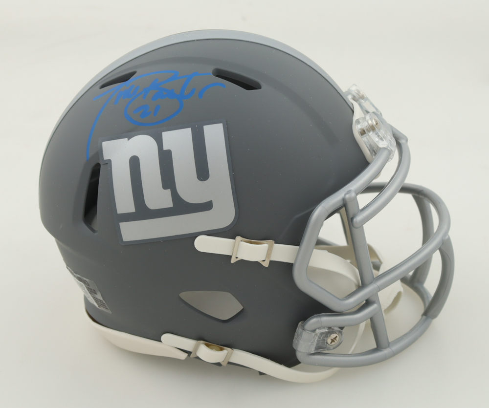 Tiki Barber Signed Giants Slate Alternate Speed Mini Helmet (PIA) at PristineAuction.com Tiki Barber Signed Giants Slate Alternate Speed Mini Helmet (PIA) at PristineAuction.com