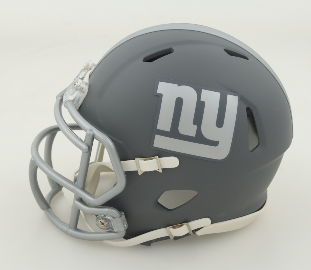 Tiki Barber Signed Giants Slate Alternate Speed Mini Helmet (PIA) at PristineAuction.com Tiki Barber Signed Giants Slate Alternate Speed Mini Helmet (PIA) at PristineAuction.com
