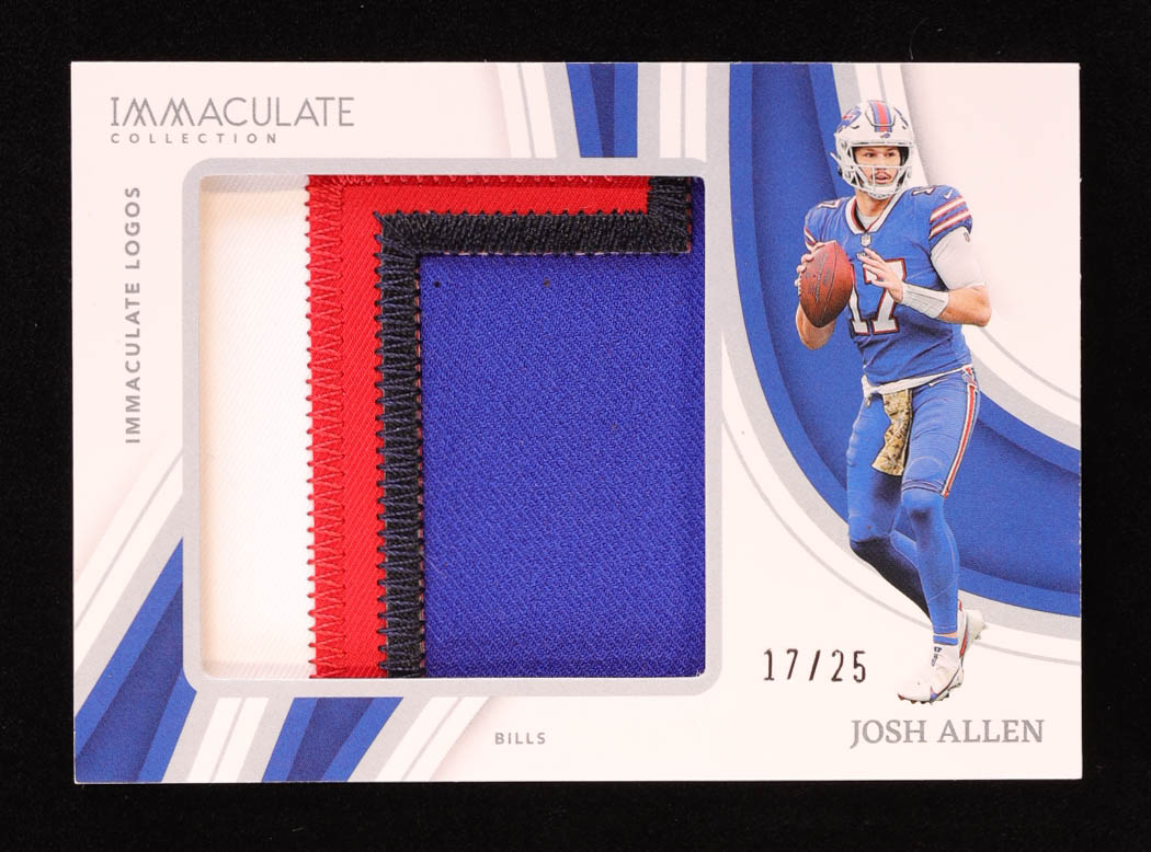 Josh Allen 2023 Immaculate Collection Immaculate Logos #2 #17/25 at PristineAuction.com Josh Allen 2023 Immaculate Collection Immaculate Logos #2 #17/25 at PristineAuction.com