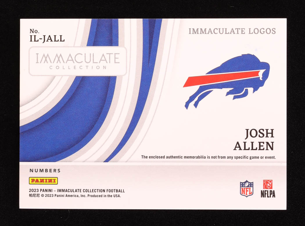 Josh Allen 2023 Immaculate Collection Immaculate Logos #2 #17/25 at PristineAuction.com Josh Allen 2023 Immaculate Collection Immaculate Logos #2 #17/25 at PristineAuction.com