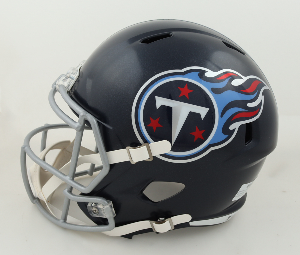 Chris Johnson & LenDale White Signed Titans Full-Size Speed Helmet (PIA) at PristineAuction.com Chris Johnson & LenDale White Signed Titans Full-Size Speed Helmet (PIA) at PristineAuction.com