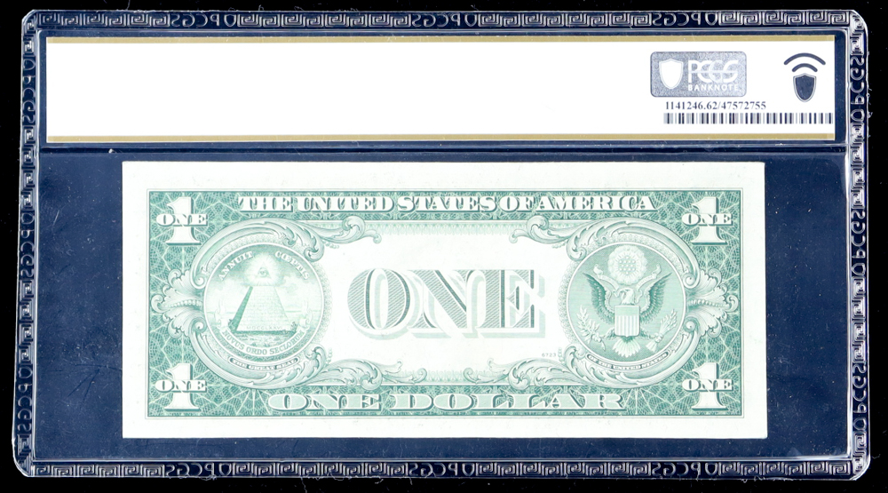 1935-F U.S. $1 Silver Certificate - Fr. 1615 Signed: Priest / Anderson (PCGS Uncirculated 62 PPQ) at PristineAuction.com 1935-F U.S. $1 Silver Certificate - Fr. 1615 Signed: Priest / Anderson (PCGS Uncirculated 62 PPQ) at PristineAuction.com
