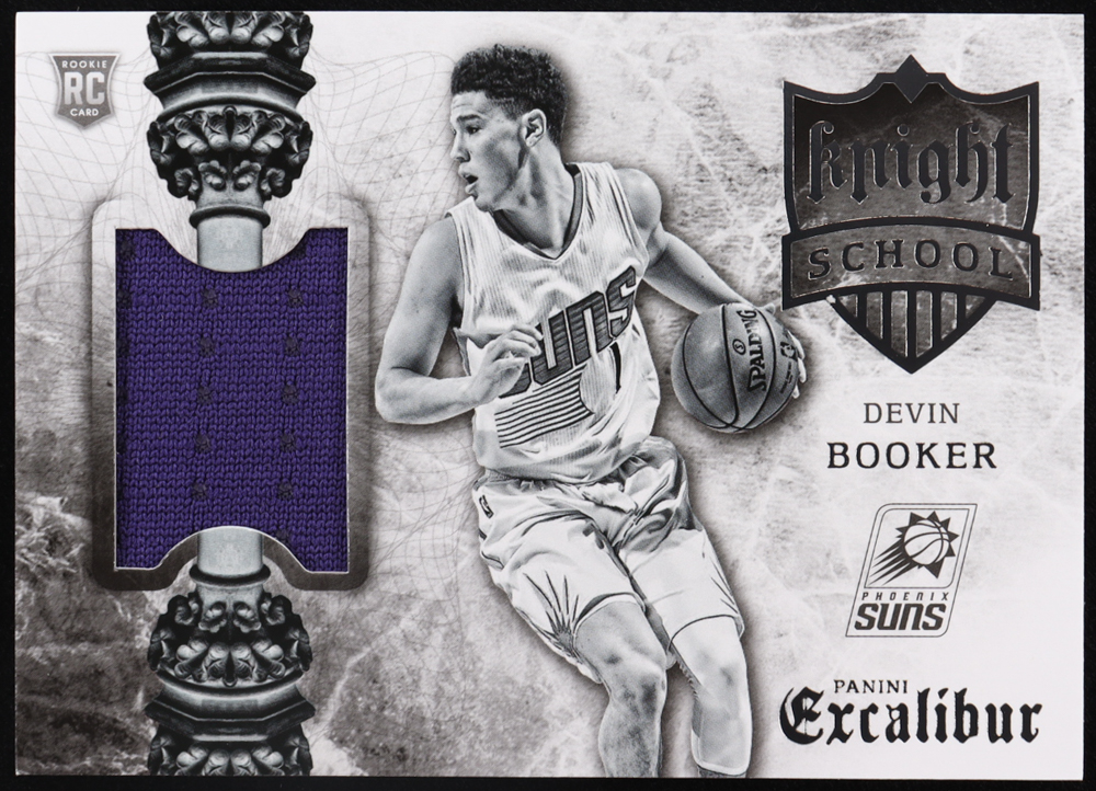 Devin Booker 2015-16 Panini Excalibur Knight School Jerseys #7 RC at PristineAuction.com Devin Booker 2015-16 Panini Excalibur Knight School Jerseys #7 RC at PristineAuction.com