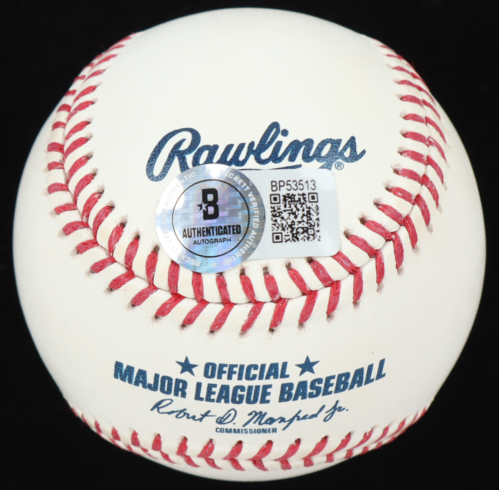 Chris Sabo Signed OML Baseball Inscribed "88 NL ROY" (Beckett) at PristineAuction.com Chris Sabo Signed OML Baseball Inscribed "88 NL ROY" (Beckett) at PristineAuction.com