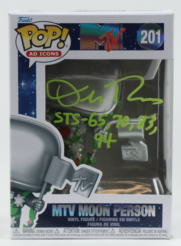 Donald Thomas Signed "MTV" #201 MTV Moon Person Funko Pop! Vinyl Figure Inscribed "STS-65, 70, 83, 94" (Beckett) at PristineAuction.com Donald Thomas Signed "MTV" #201 MTV Moon Person Funko Pop! Vinyl Figure Inscribed "STS-65, 70, 83, 94" (Beckett) at PristineAuction.com