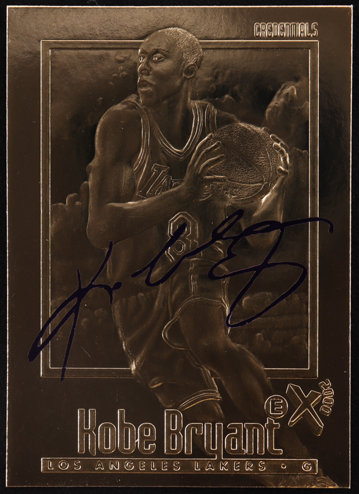 Kobe Bryant 1996-97 Skybox EX-2000 Purple Signature 23Kt Gold RC at PristineAuction.com Kobe Bryant 1996-97 Skybox EX-2000 Purple Signature 23Kt Gold RC at PristineAuction.com
