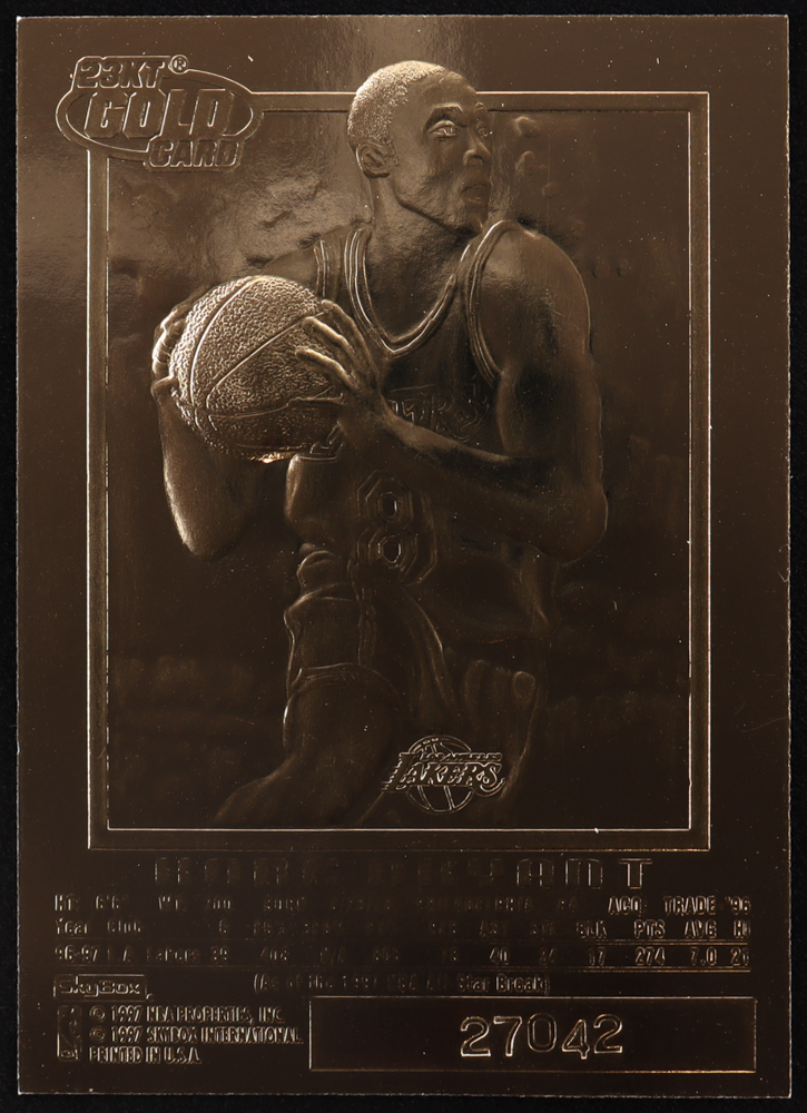 Kobe Bryant 1996-97 Skybox EX-2000 Purple Signature 23Kt Gold RC at PristineAuction.com Kobe Bryant 1996-97 Skybox EX-2000 Purple Signature 23Kt Gold RC at PristineAuction.com