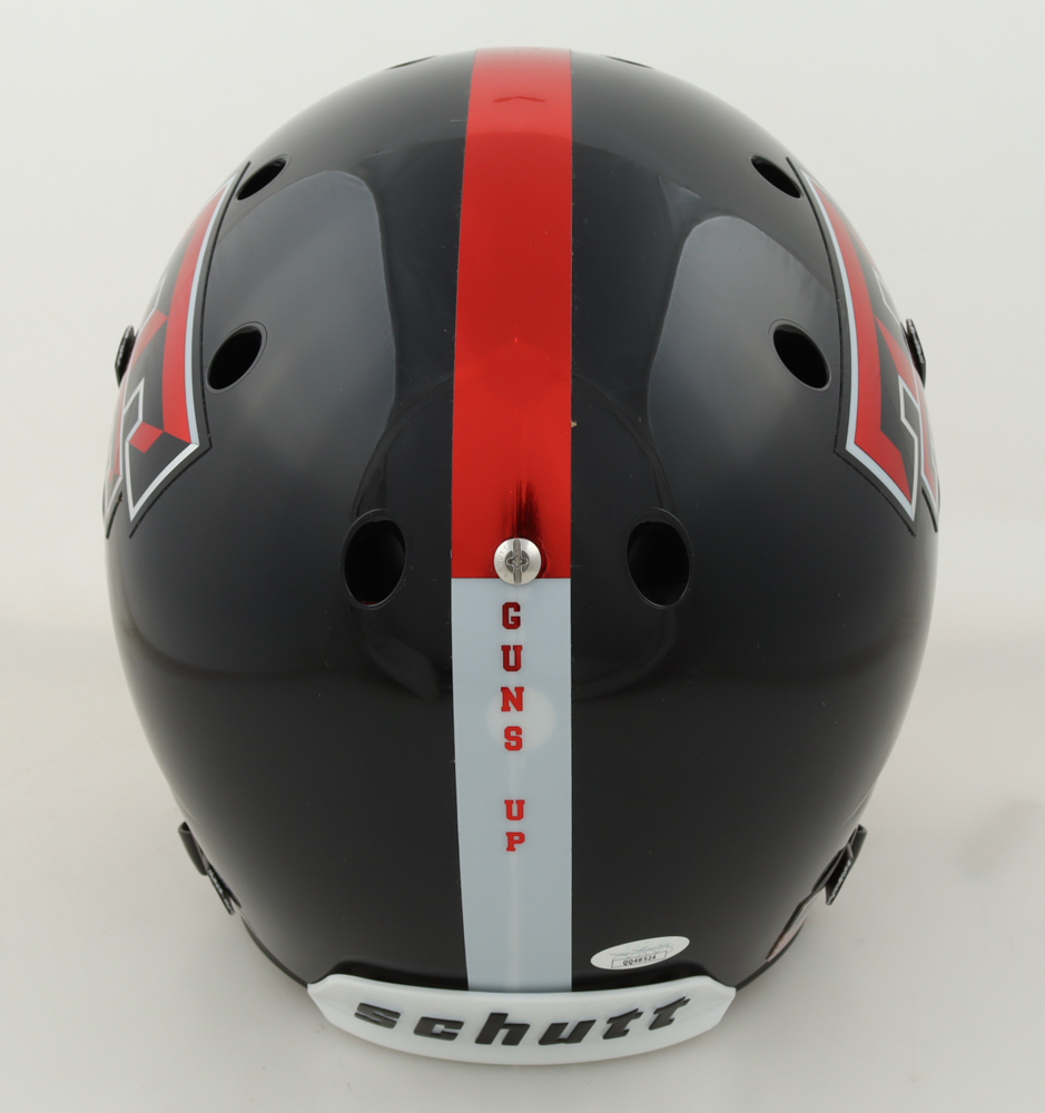 Tyler Shough Signed Texas Tech Red Raiders Full-Size Helmet (JSA) at PristineAuction.com Tyler Shough Signed Texas Tech Red Raiders Full-Size Helmet (JSA) at PristineAuction.com
