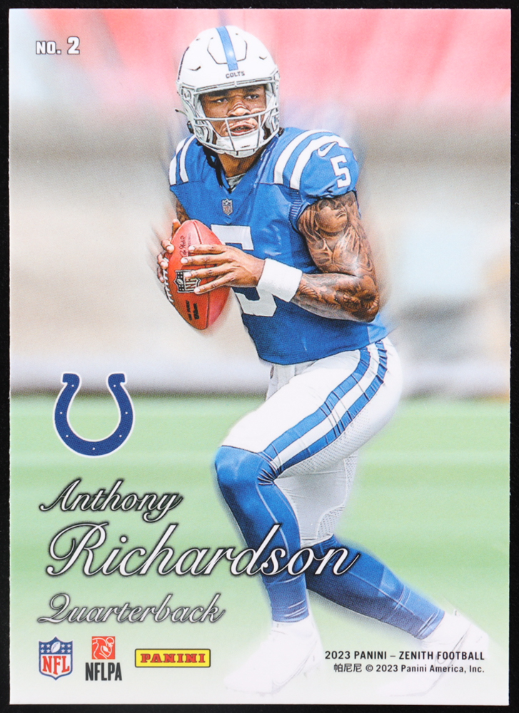 Anthony Richardson 2023 Zenith '94 Pacific #2 RC at PristineAuction.com Anthony Richardson 2023 Zenith '94 Pacific #2 RC at PristineAuction.com