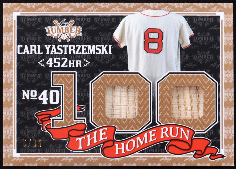Carl Yasrzemski 2024 Leaf Lumber The Home Run #THR12 #6/35 at PristineAuction.com Carl Yasrzemski 2024 Leaf Lumber The Home Run #THR12 #6/35 at PristineAuction.com