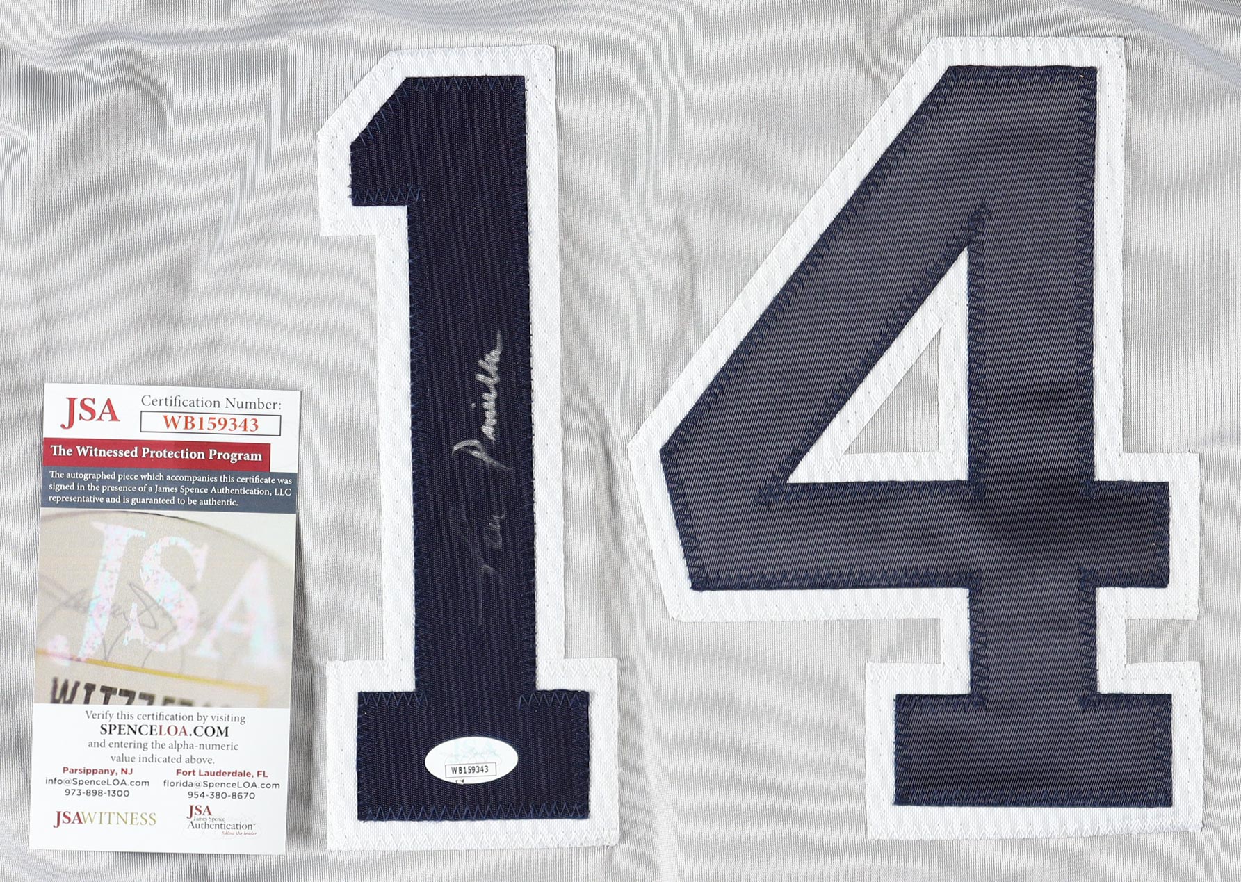 Lou Piniella Signed Jersey (JSA) at PristineAuction.com Lou Piniella Signed Jersey (JSA) at PristineAuction.com
