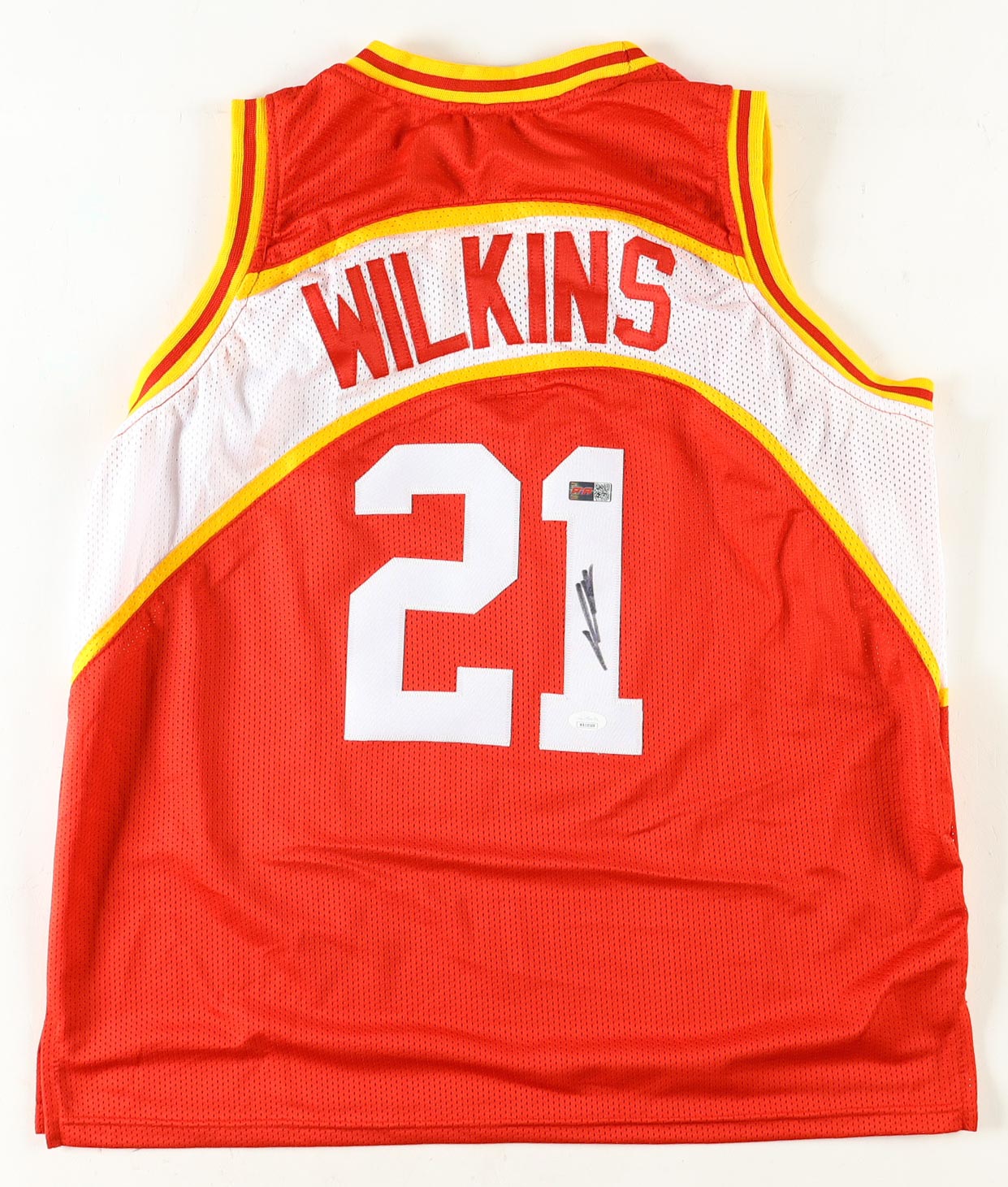Dominique Wilkins Signed Jersey (JSA & PIA) at PristineAuction.com Dominique Wilkins Signed Jersey (JSA & PIA) at PristineAuction.com