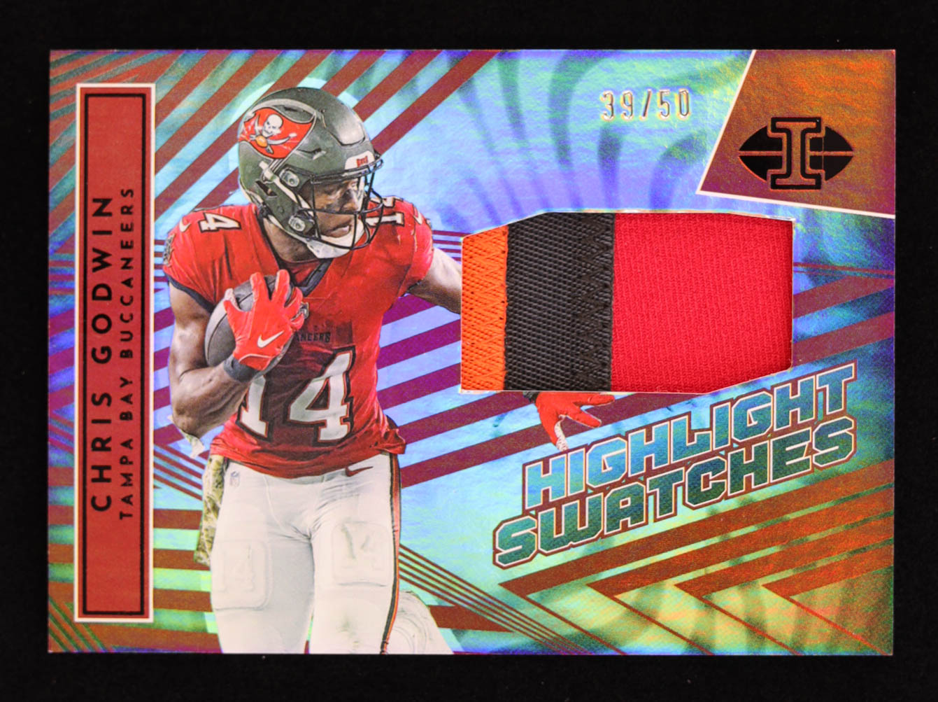 Chris Godwin 2022 Panini Illusions Highlight Swatches Black #2 #39/50 at PristineAuction.com Chris Godwin 2022 Panini Illusions Highlight Swatches Black #2 #39/50 at PristineAuction.com