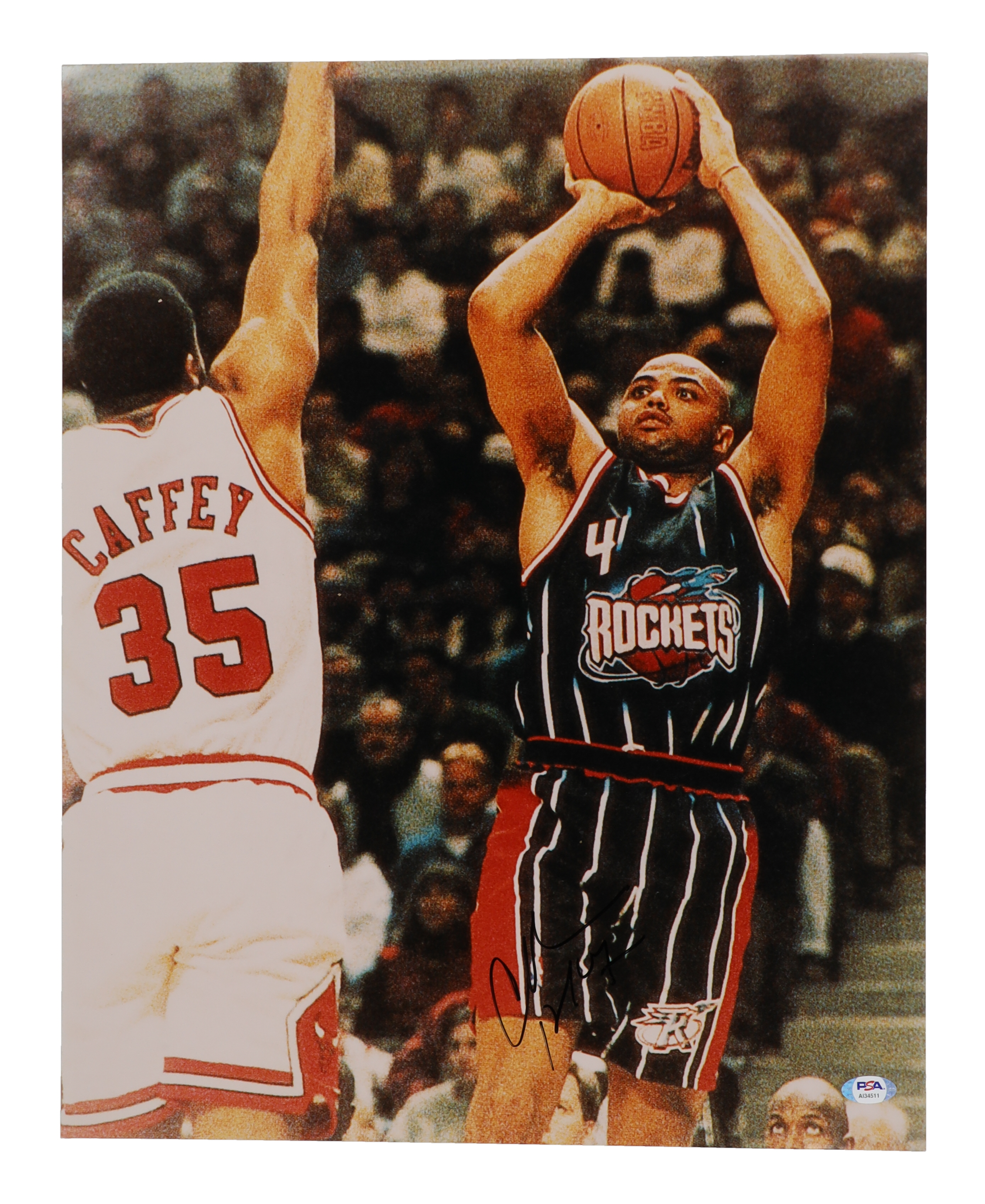 Charles Barkley Signed Rockets 16x20 Photo (PSA) | Pristine Auction
