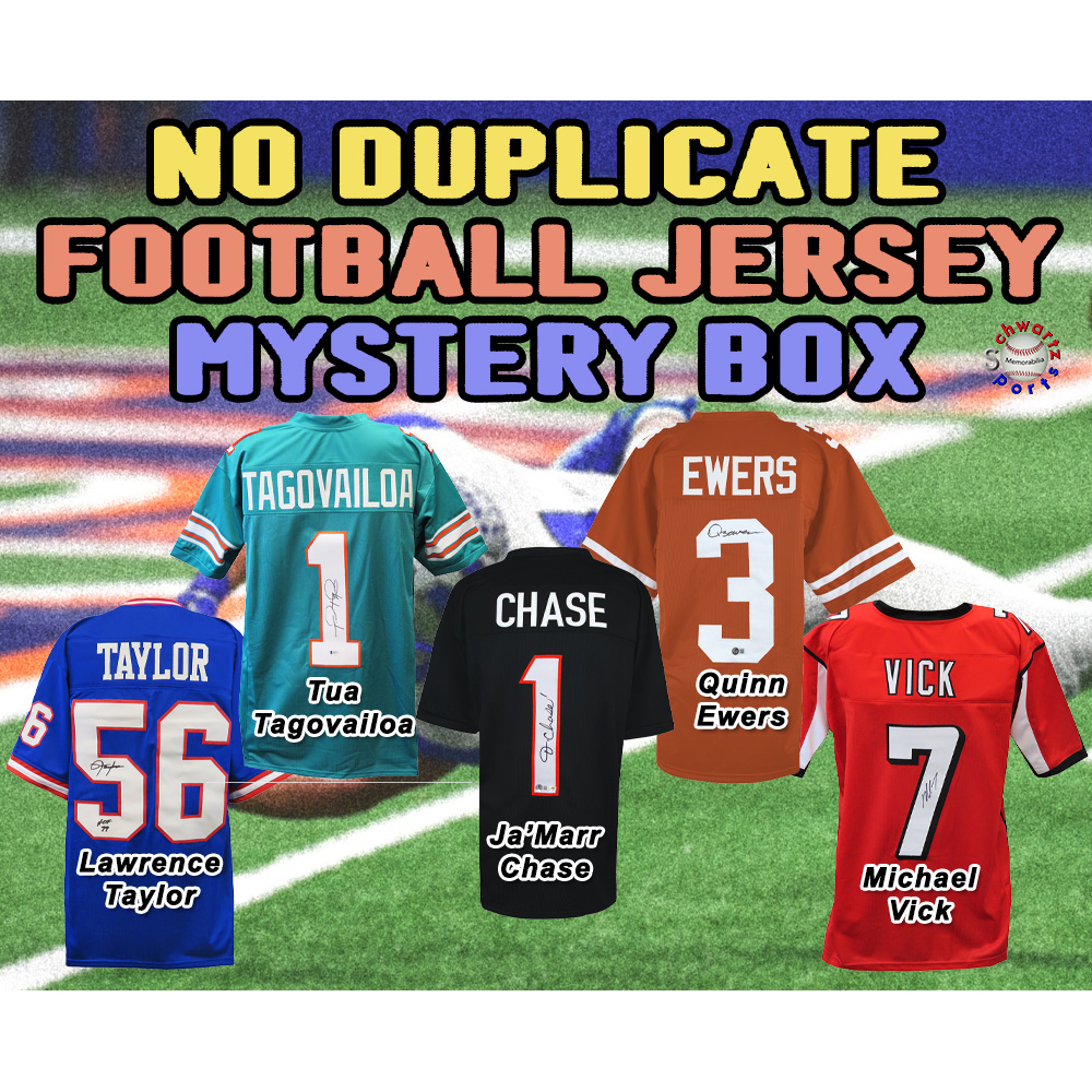 Head To Head Signed Jersey Mystery Box – Vintage, Authentic Autographs, Surprise Player