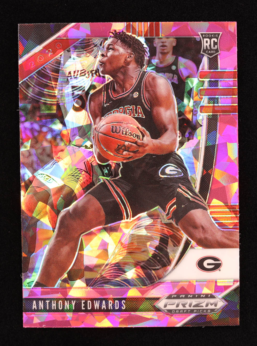 Anthony Edwards 2020-21 Panini Prizm Draft Picks Prizms Pink Ice #1 RC at PristineAuction.com Anthony Edwards 2020-21 Panini Prizm Draft Picks Prizms Pink Ice #1 RC at PristineAuction.com