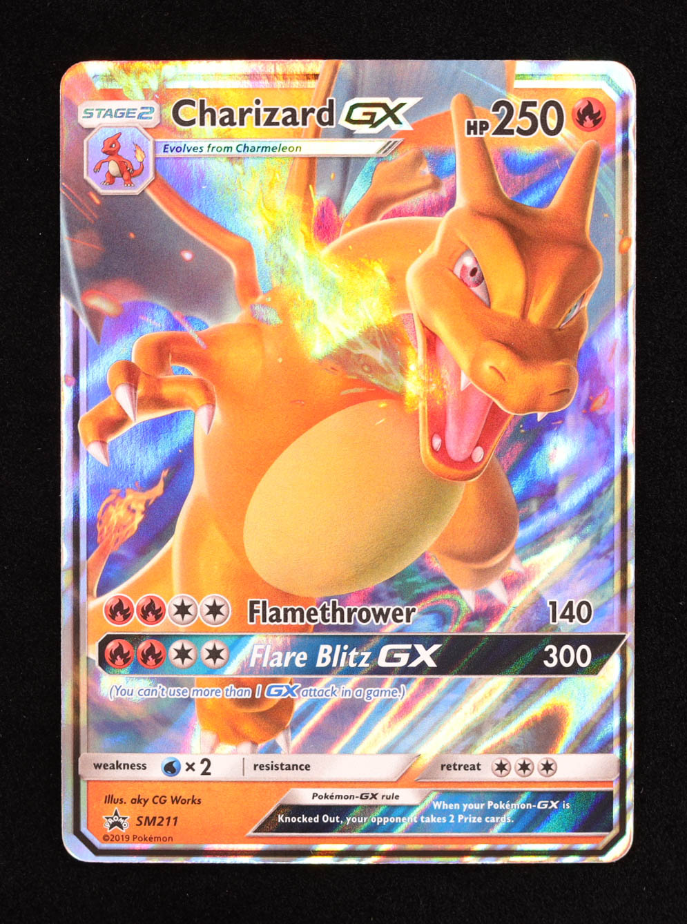 Charizard GX Pokemon 2019 Sun & Moon Promo #211 at PristineAuction.com Charizard GX Pokemon 2019 Sun & Moon Promo #211 at PristineAuction.com