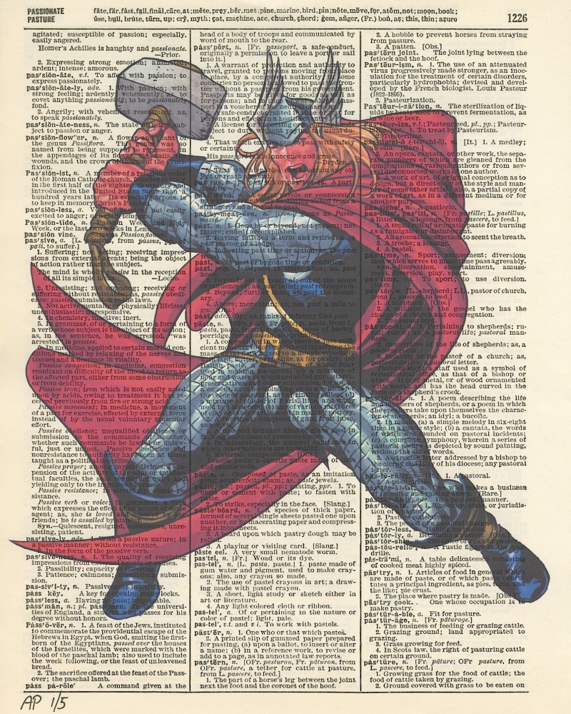 "Thor" Marvel Avengers Original Antique Dictionary Page Art Print