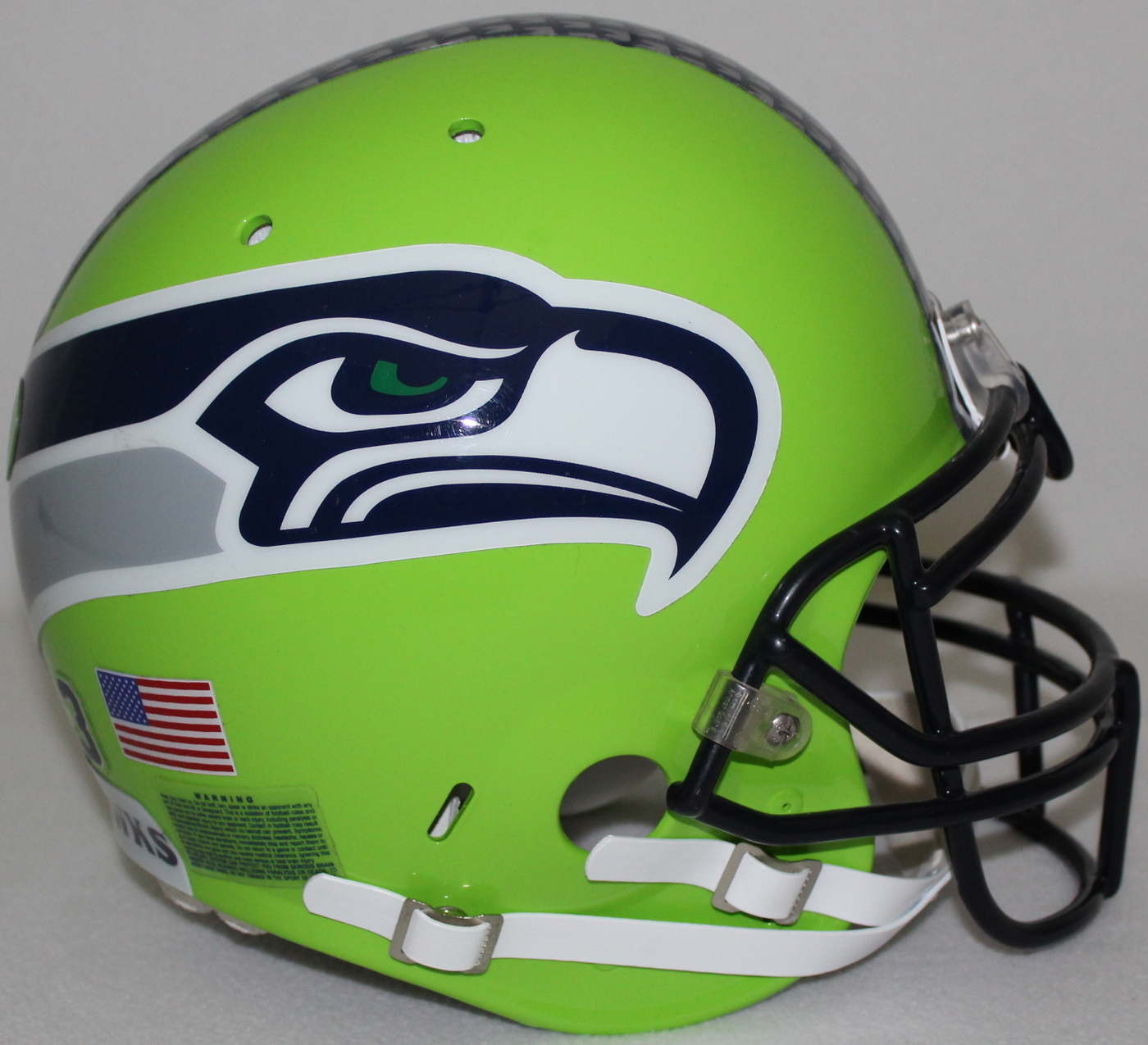 Seattle Seahawks #3 Russell Wilson Custom Full-Size Authentic Helmet at PristineAuction.com Seattle Seahawks #3 Russell Wilson Custom Full-Size Authentic Helmet at PristineAuction.com