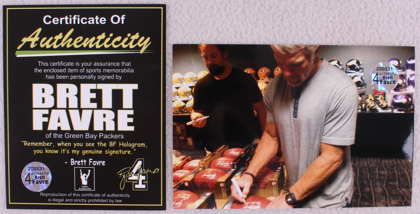 Brett Favre Signed Official NFL Super Bowl XXXI Game Ball Inscribed "SB XXXI Champs" (Favre COA & Radtke COA) at PristineAuction.com Brett Favre Signed Official NFL Super Bowl XXXI Game Ball Inscribed "SB XXXI Champs" (Favre COA & Radtke COA) at PristineAuction.com