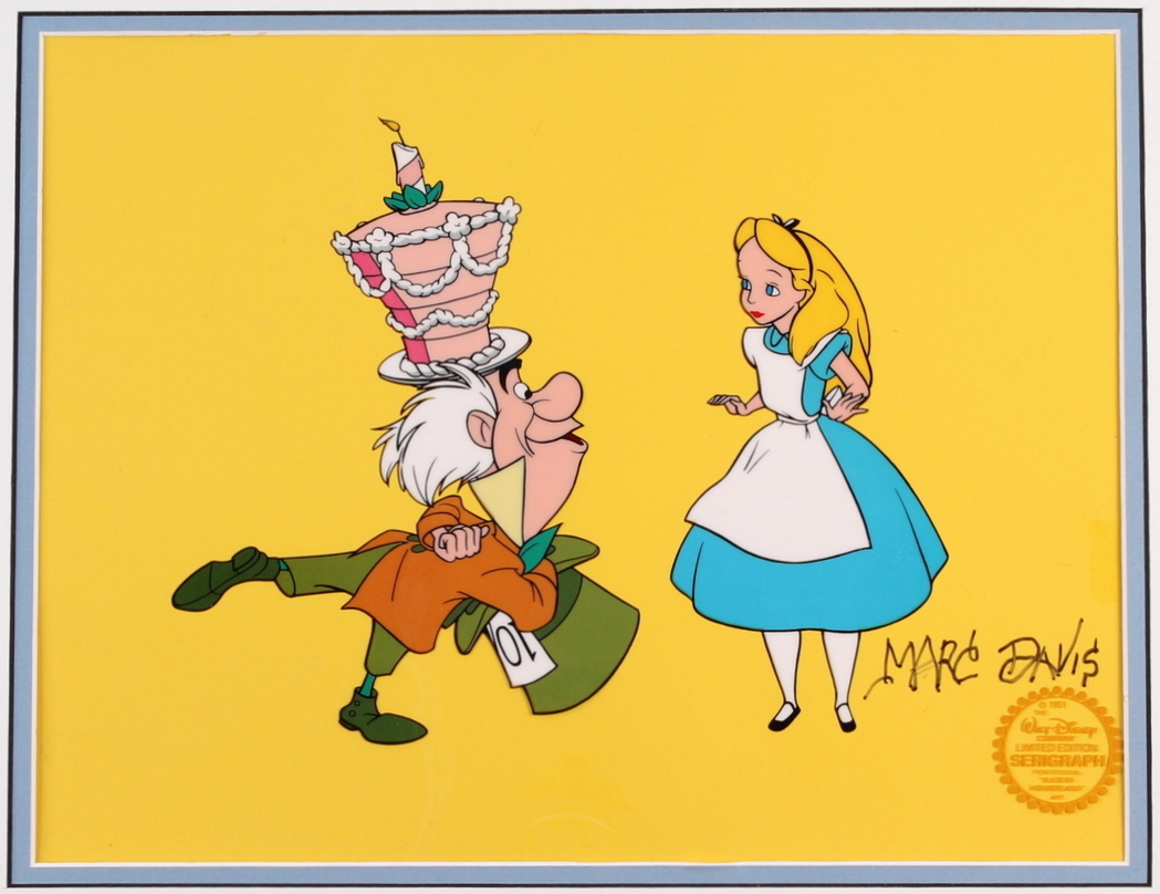 Marc Davis Signed Walt Disney LE Animation Disney Mat Serigraph Cel (PA LOA) at PristineAuction.com Marc Davis Signed Walt Disney LE Animation Disney Mat Serigraph Cel (PA LOA) at PristineAuction.com