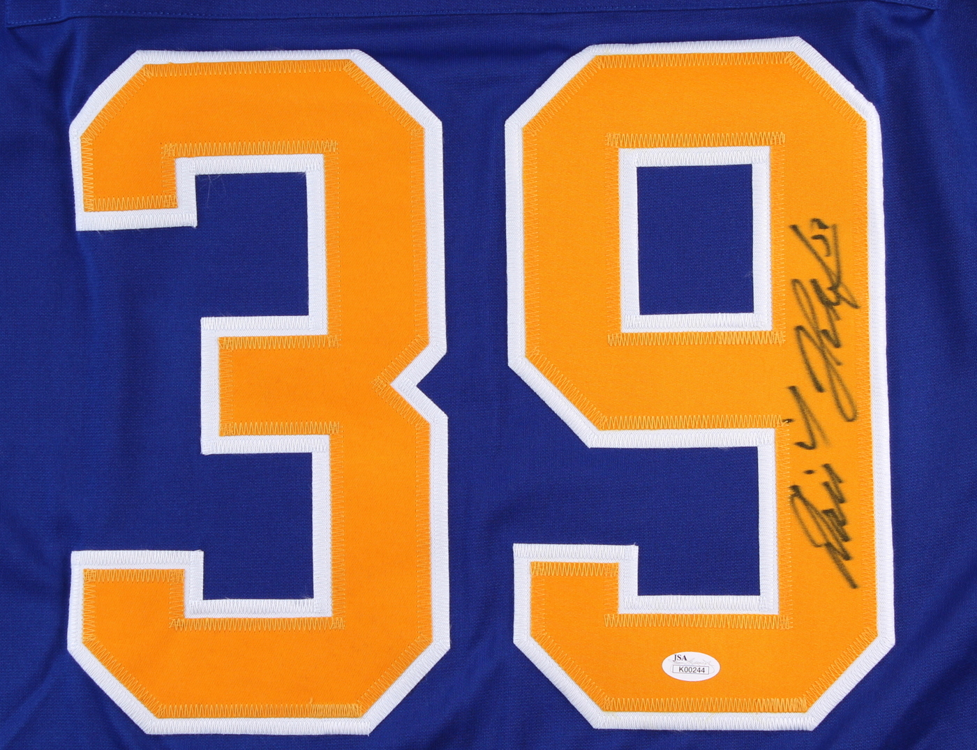 Dominik Hasek Signed Sabres Career Highlight Stat Jersey (JSA COA) at PristineAuction.com Dominik Hasek Signed Sabres Career Highlight Stat Jersey (JSA COA) at PristineAuction.com