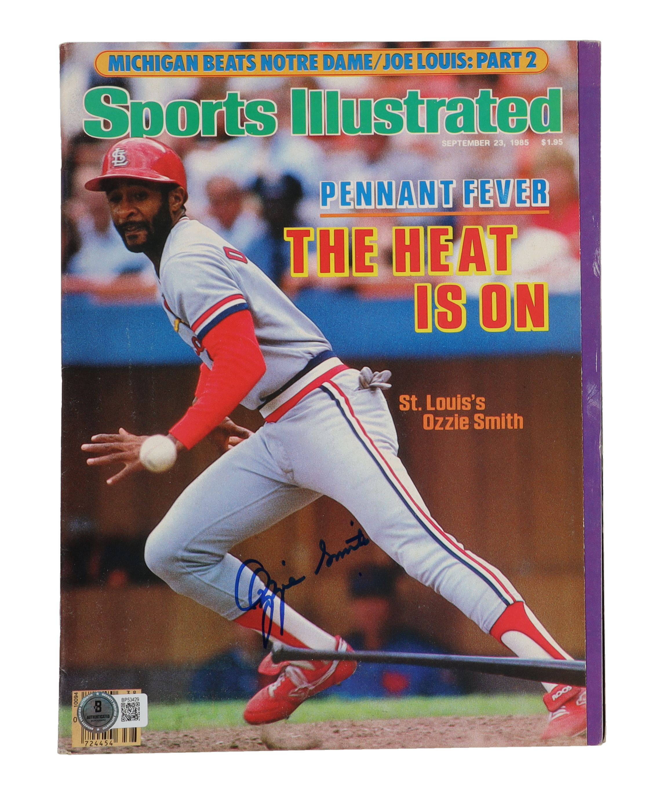 Ozzie Smith Signed 1985 Sports Illustrated Magazine (Beckett) at PristineAuction.com Ozzie Smith Signed 1985 Sports Illustrated Magazine (Beckett) at PristineAuction.com