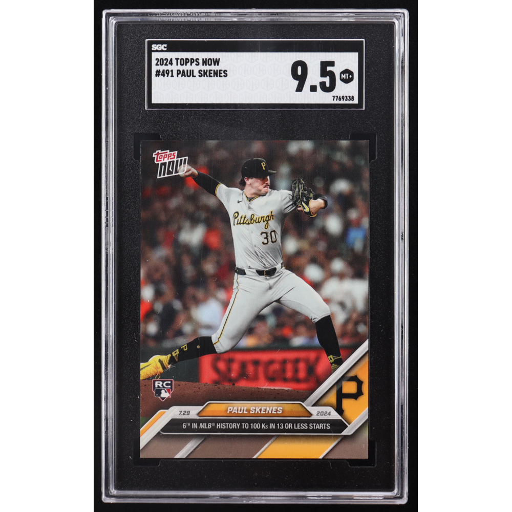 Paul Skenes 2024 Topps Now #491 RC (SGC 9.5) at PristineAuction.com
