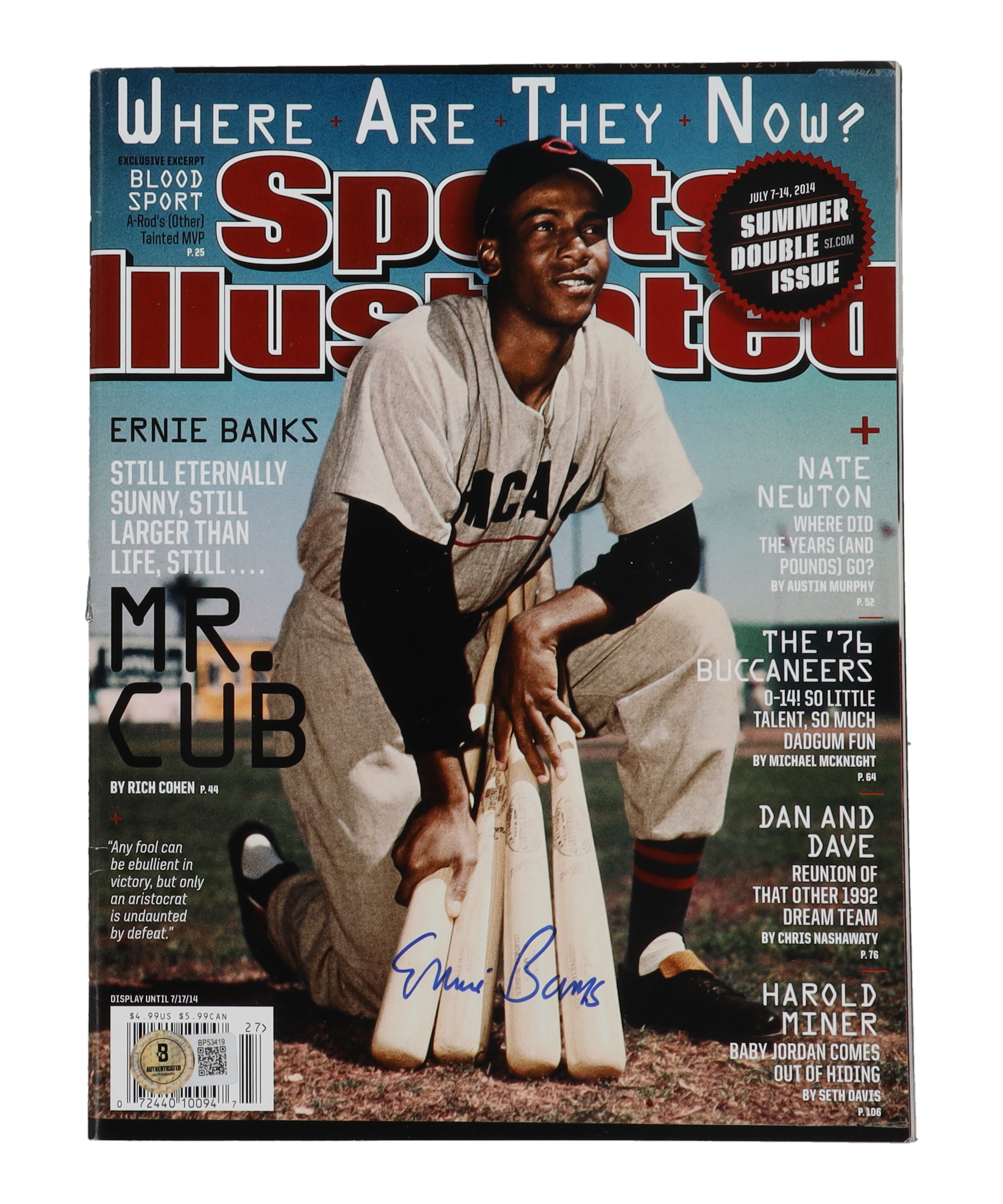 Ernie Banks Signed 2014 Sports Illustrated Magazine (Beckett) at PristineAuction.com Ernie Banks Signed 2014 Sports Illustrated Magazine (Beckett) at PristineAuction.com