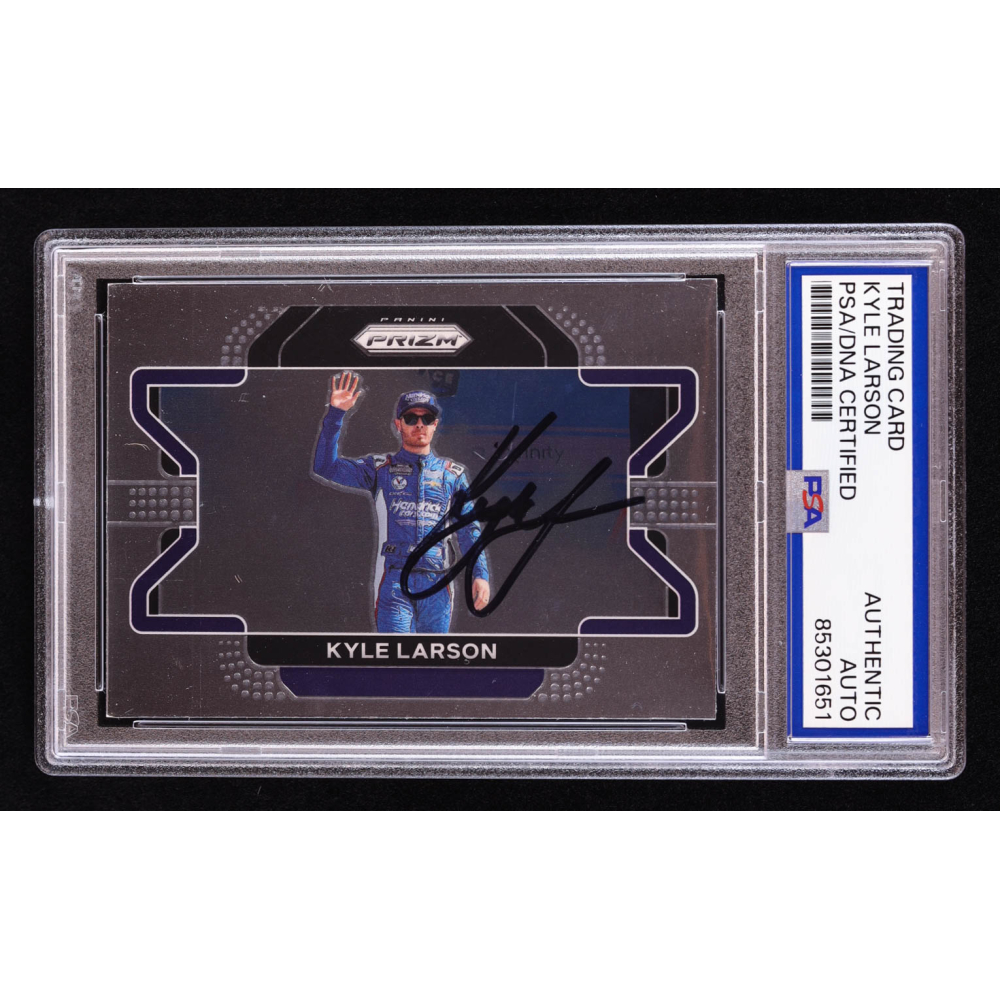 Kyle Larson Signed 2022 Panini Prizm 97 H (PSA) Pristine Auction