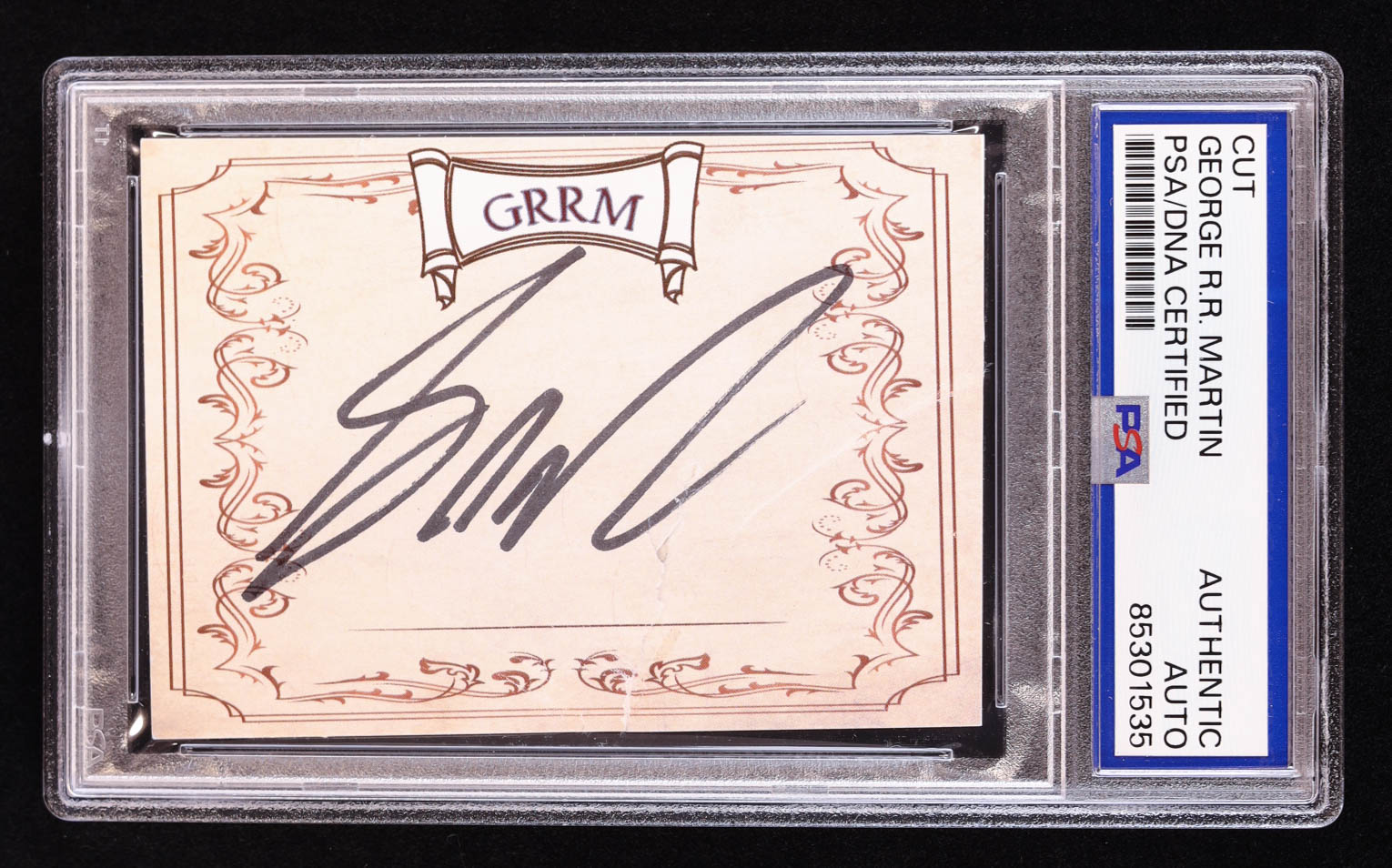 George R. R. Martin Signed Cut (PSA) at PristineAuction.com George R. R. Martin Signed Cut (PSA) at PristineAuction.com