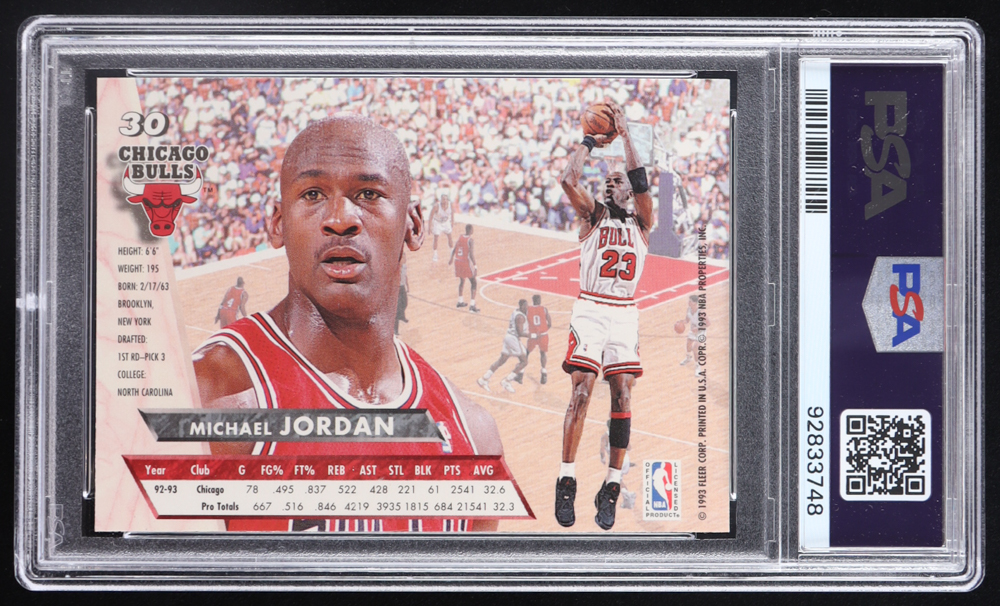 Michael Jordan 1993-94 Ultra #30 (PSA 9) at PristineAuction.com Michael Jordan 1993-94 Ultra #30 (PSA 9) at PristineAuction.com